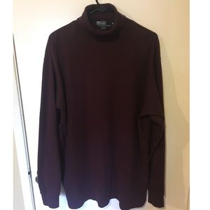 Polo Ralph Lauren Burgundy Long Sleeve Turtle Neck